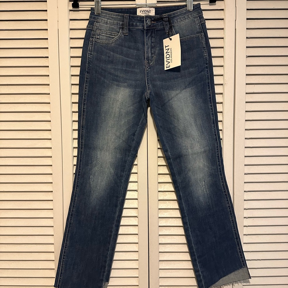 EVIDNT Los Angeles, Florence straight leg SZ 25 new jeans